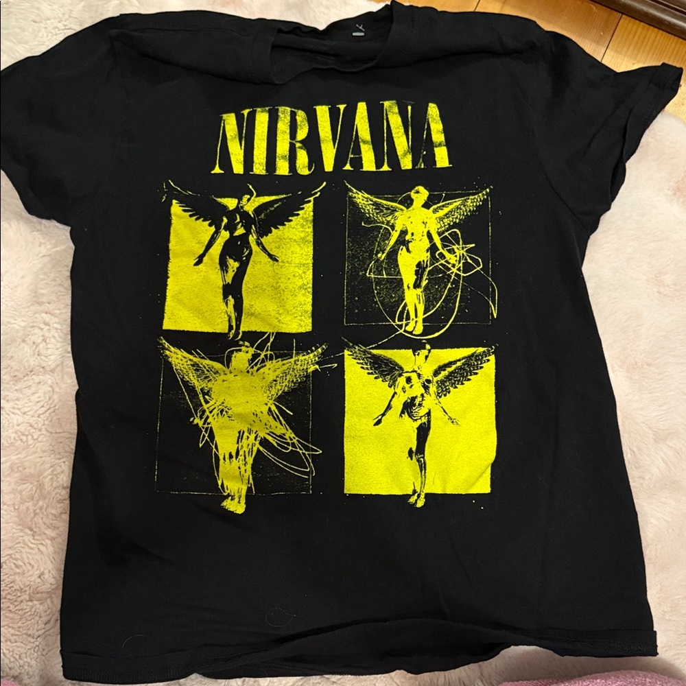NIRVANA Black Tee men’s medium